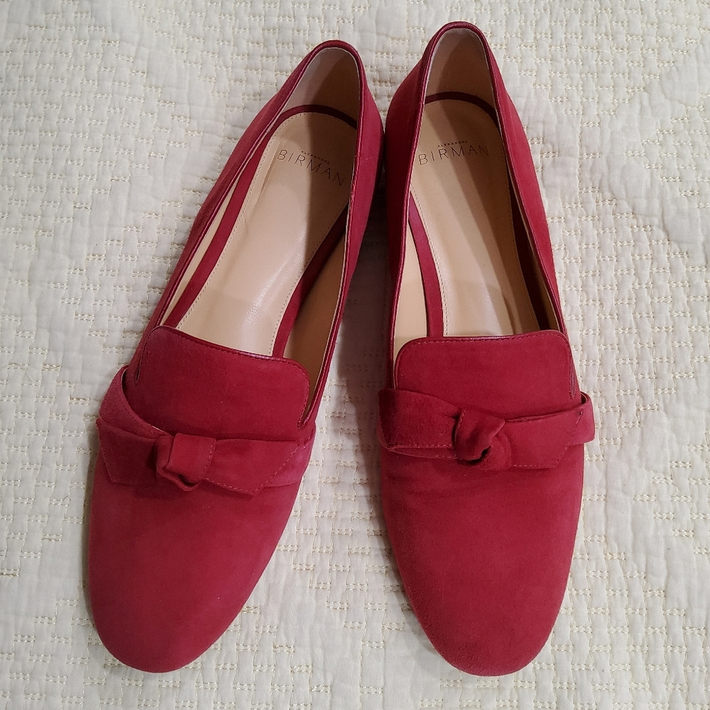 Alexandre Birman Clareta Bow Suede Shoes Size 38